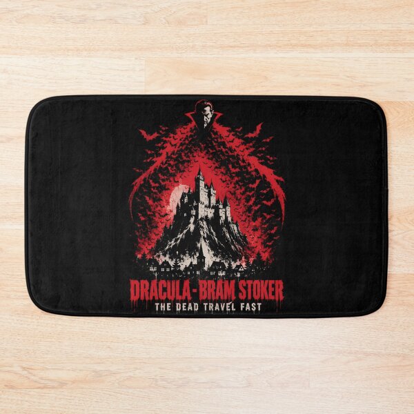 Item preview, Dracula Bram Stoker The Dead Travel Fast Bat Swarm Castle Art designed and sold by Fenay Designs.