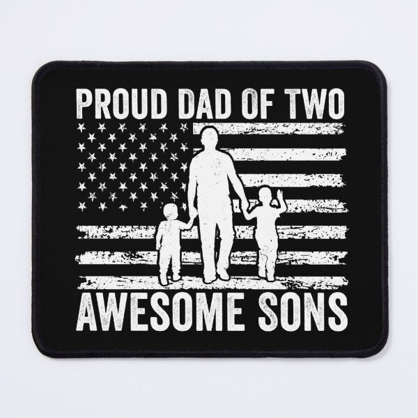 Item preview, Proud Dad of Two Awesome Sons Shirt | Father of Boys Gift | Proud Dad Family Design designed and sold by 76Valeria.
