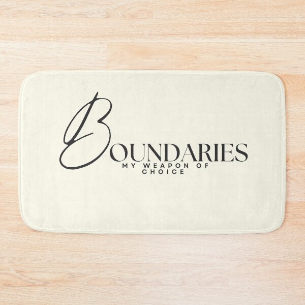 Item preview, Boundaries My Weapon of Choice Typography Design Minimal Statement Quote Modern Text Art designed and sold by KleanGirlAesthetics.
