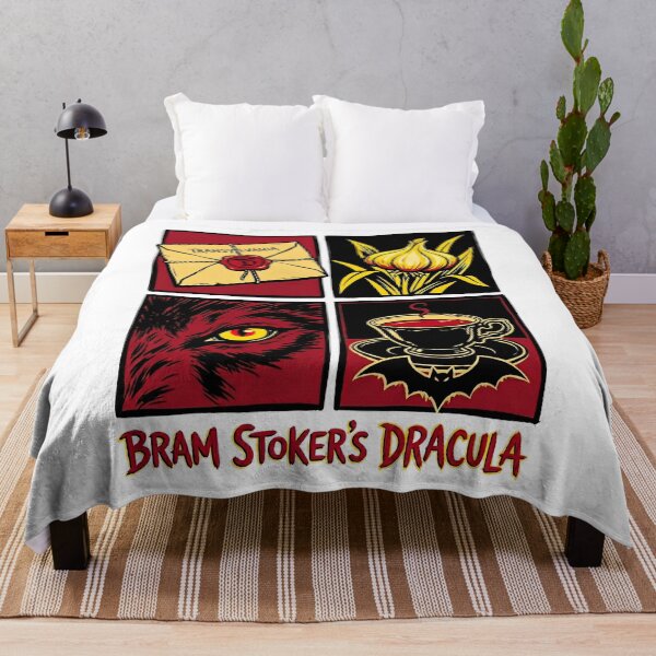 Item preview, Bram Stokers Dracula Pop Art Comic Panels Garlic Letter Eye Art designed and sold by Fenay Designs.