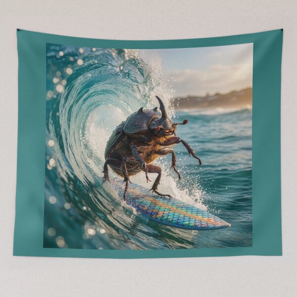 Item preview, Dung Beetle Surfer Knows How to Live designed and sold by Tridentulus.