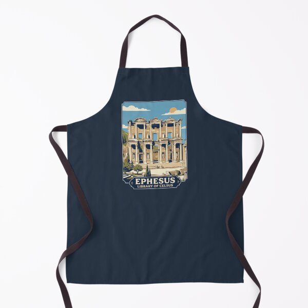 Item preview, Ephesus Vintage Travel Poster Library Of Celsus Art designed and sold by RetroRewind Studio.