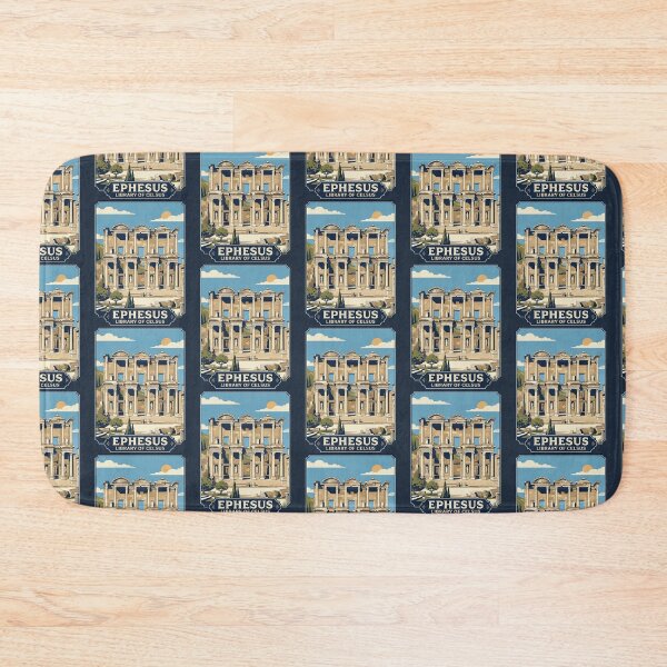 Item preview, Ephesus Vintage Travel Poster Library Of Celsus Art designed and sold by RetroRewind Studio.