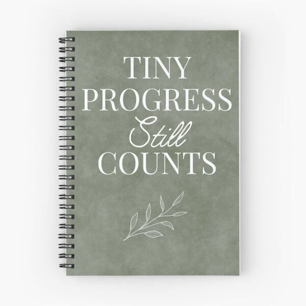 Item preview, Tiny Progress Still Counts Motivation Quote designed and sold by Everjoy Studios.