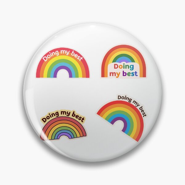 Item preview, Doing my best rainbow sticker pack designed and sold by MendaciousMina.