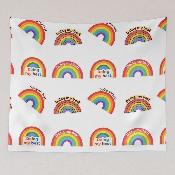 Item preview, Doing my best rainbow sticker pack designed and sold by MendaciousMina.