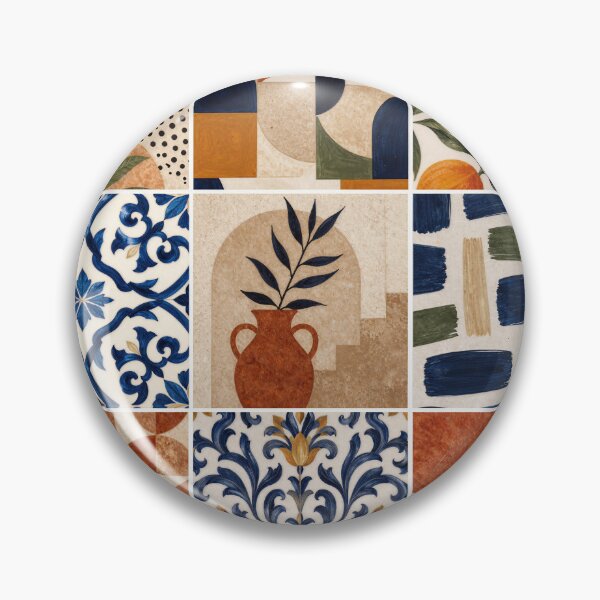 Item preview, Mediterranean Boho Tile Pattern designed and sold by Maria Dryfhout.
