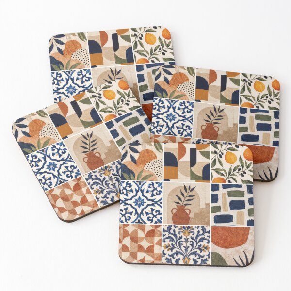 Artikelvorschau, Mediterranes Boho-Fliesenmuster entworfen und verkauft von Maria Dryfhout.