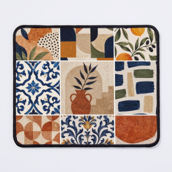 Item preview, Mediterranean Boho Tile Pattern designed and sold by Maria Dryfhout.