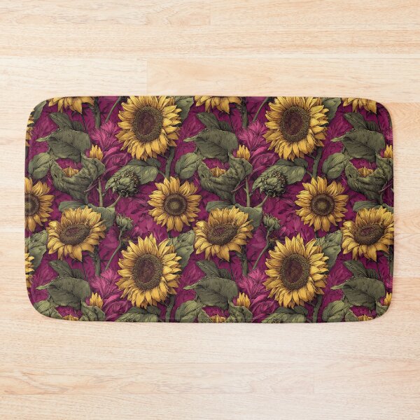 Item preview, Ornamental Sunflower Texture  - Flower Bouquet Pattern - Housewarming Gift Ideas designed and sold by RoyalStarsPatts.
