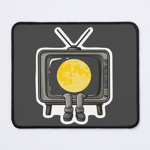 Item preview, Vintage TV Moon Screen Retro Surreal Art Design designed and sold by BooDesignStudio.