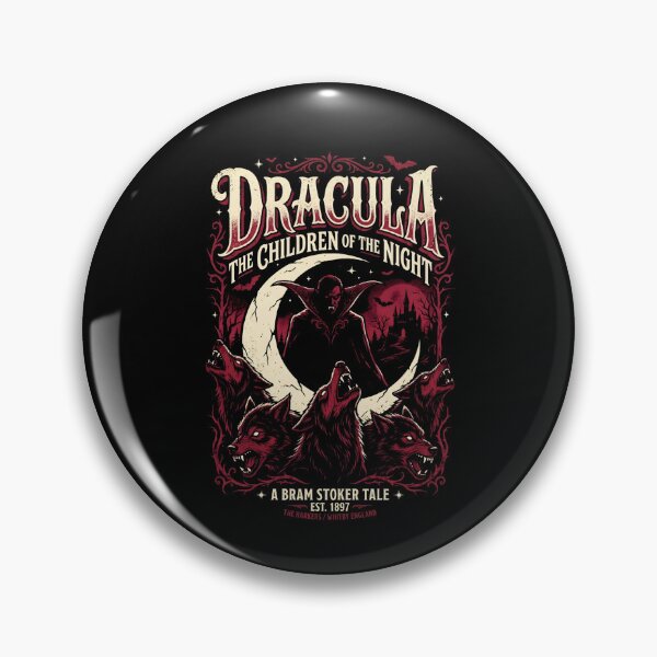 Item preview, Dracula The Children Of The Night Howling Wolves Bram Stoker Poster designed and sold by Fenay Designs.