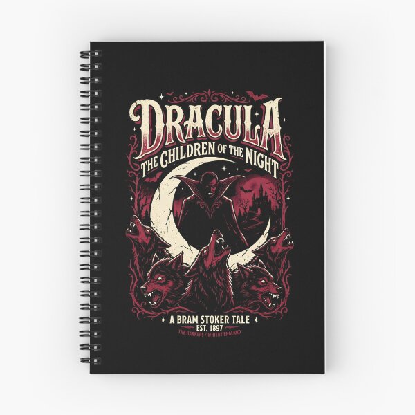 Item preview, Dracula The Children Of The Night Howling Wolves Bram Stoker Poster designed and sold by Fenay Designs.