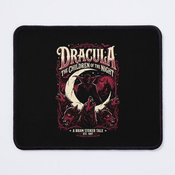 Item preview, Dracula The Children Of The Night Howling Wolves Bram Stoker Poster designed and sold by Fenay Designs.