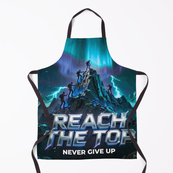 Item preview, Reach The Top Never Give Up Motivation Art designed and sold by DervoTeck2767.