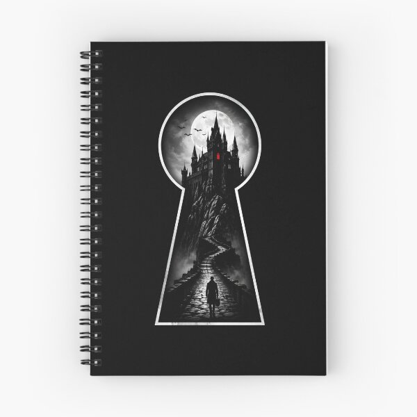 Item preview, Castle Dracula Keyhole View Gothic Horror Fantasy Illustration designed and sold by Fenay Designs.