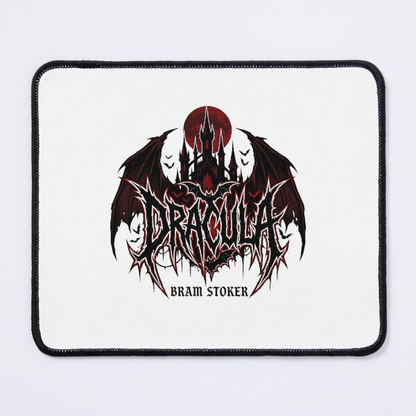 Item preview, Dracula Bram Stoker Death Metal Gothic Castle Logo Art designed and sold by Fenay Designs.