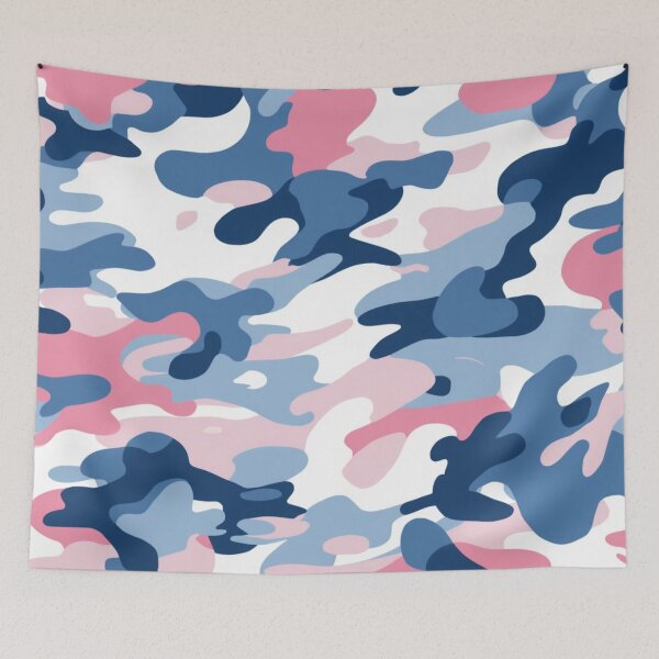 Item preview, Transgender Pride Flag Colors Camouflage Pattern designed and sold by EchoPrint Co..