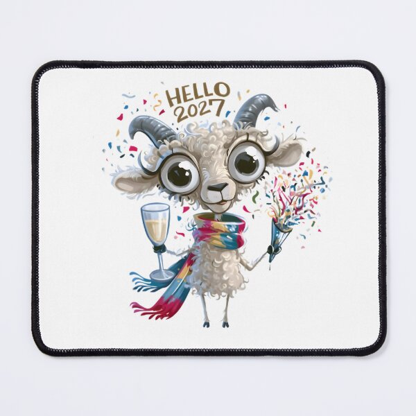 Item preview, Hello 2027 Goat designed and sold by Retro Whimsy.