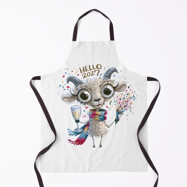 Item preview, Hello 2027 Goat designed and sold by Retro Whimsy.