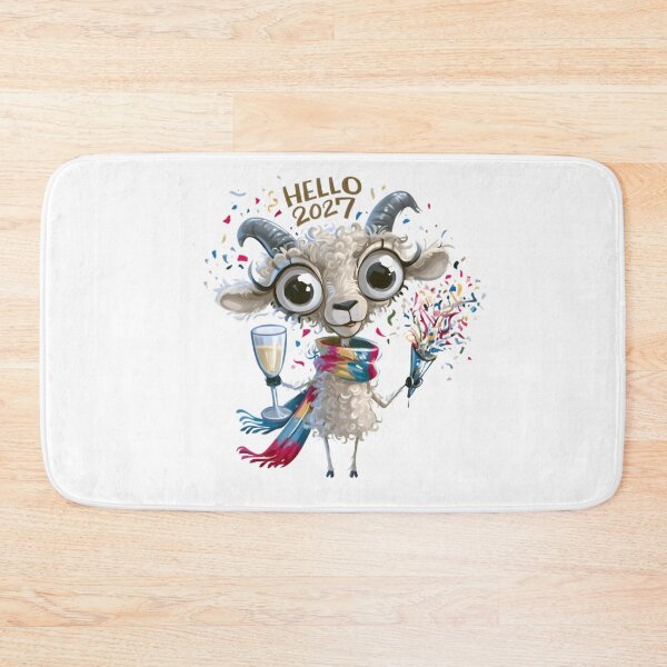 Item preview, Hello 2027 Goat designed and sold by Retro Whimsy.