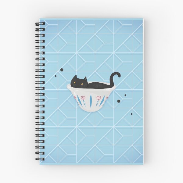 Item preview, Black Cat in Arabic Coffee Finjan — Levantine Illustration designed and sold by shoufimafi.