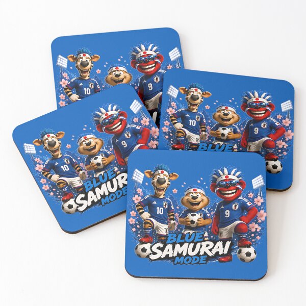Item preview, Blue Samurai Mode Japan Football Wooligan Team designed and sold by WabiSabiSjak.