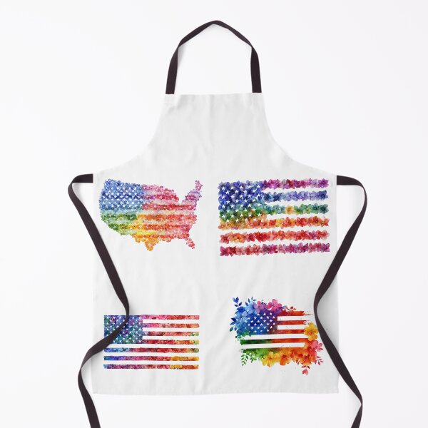 Item preview, United States rainbow pride rainbow flowers flag sticker pack designed and sold by MendaciousMina.