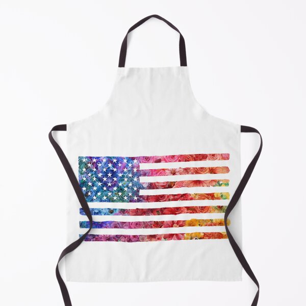 Item preview, United States rainbow pride rainbow flowers flag designed and sold by MendaciousMina.
