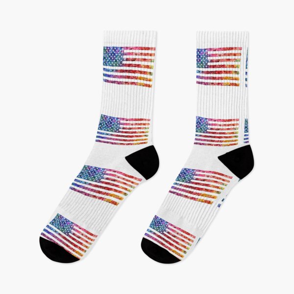 Item preview, United States rainbow pride rainbow flowers flag designed and sold by MendaciousMina.