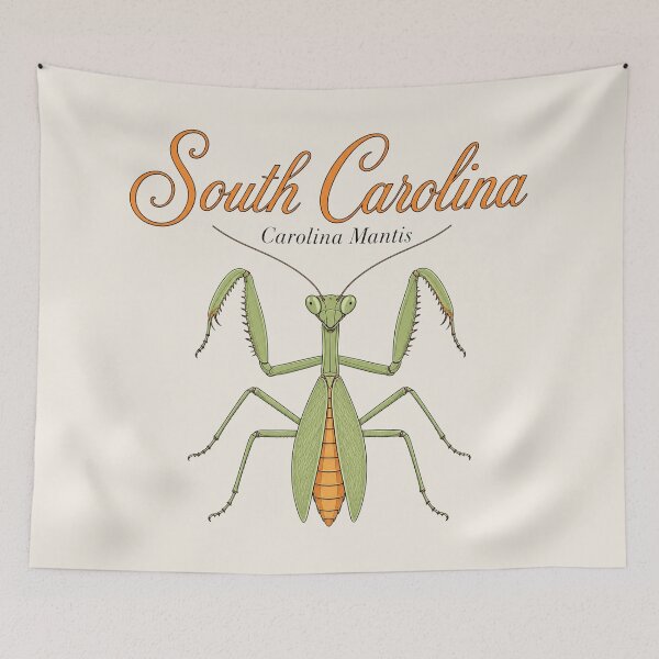 Item preview, South Carolina Carolina Mantis Retro Poster designed and sold by The-Drip-Studio.