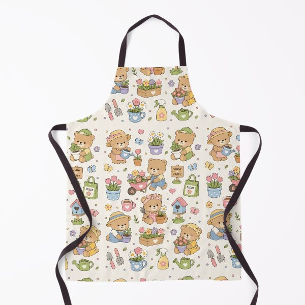 Item preview, Spring Garden Teddy Bear Pattern designed and sold by Soft Berry Studio.