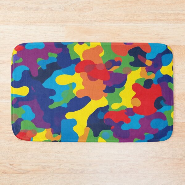 Item preview, Rainbow Camouflage Abstract Pride Pattern Graphic designed and sold by EchoPrint Co..