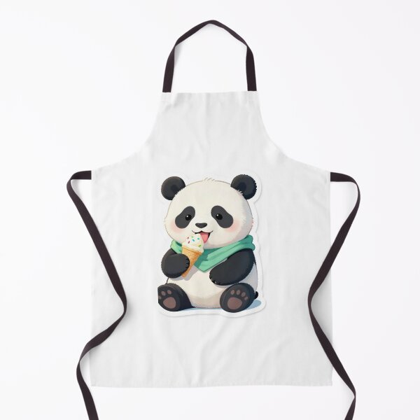 Item preview, Cute Kawaii Panda Eating Ice Cream designed and sold by Saeed73.