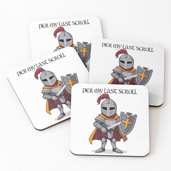 Item preview, Per My Last Scroll Funny Medieval Knight Cartoon designed and sold by BeautifulVibe.