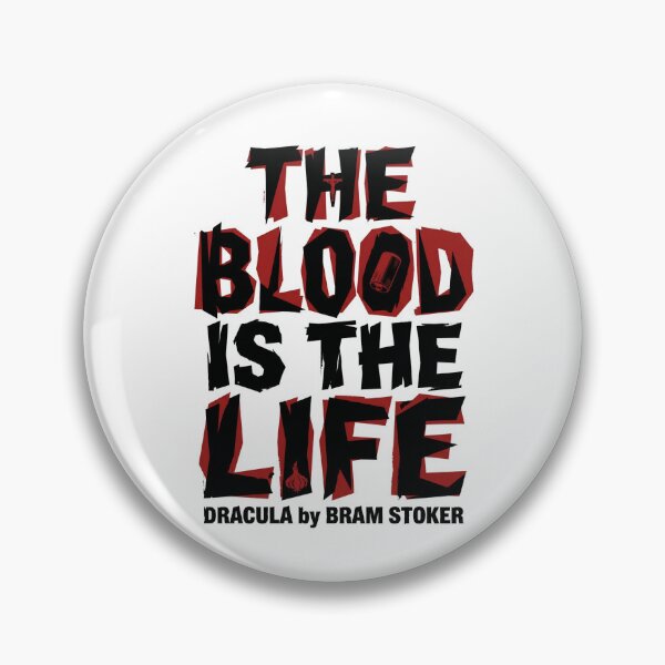 Item preview, The Blood Is The Life Dracula by Bram Stoker Ransom Typography designed and sold by Fenay Designs.