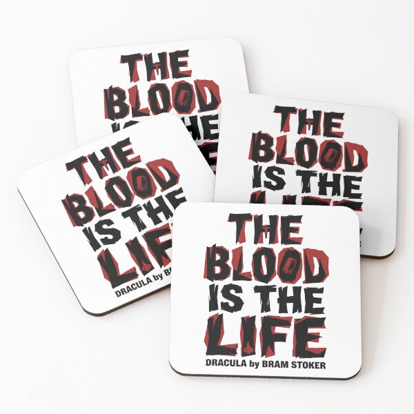 Item preview, The Blood Is The Life Dracula by Bram Stoker Ransom Typography designed and sold by Fenay Designs.