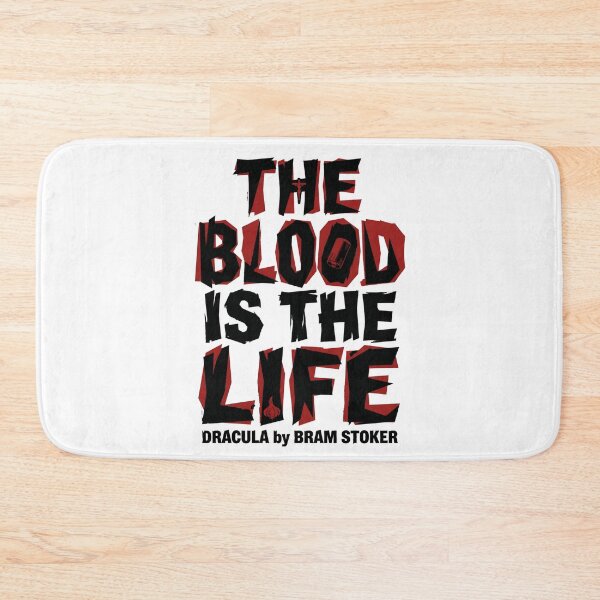 Item preview, The Blood Is The Life Dracula by Bram Stoker Ransom Typography designed and sold by Fenay Designs.
