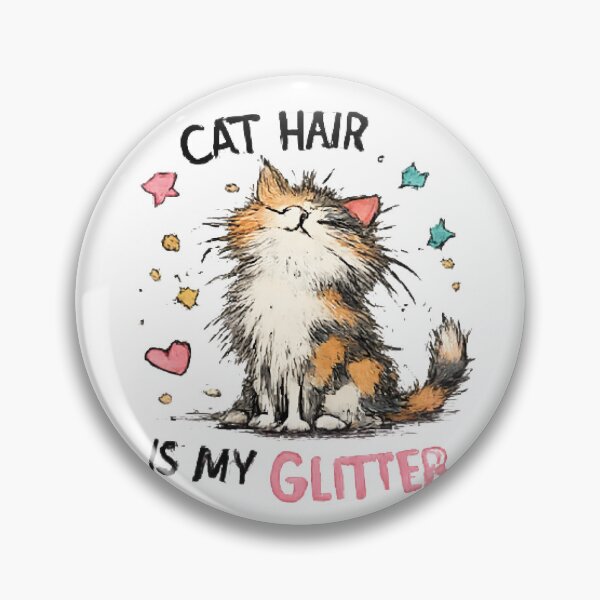Item preview, For cat lovers, cat hair isn't a mess—it's glitter. A funny and adorable design celebrating life with fluffy feline friends. designed and sold by vansaidshop ⭐⭐⭐⭐⭐.