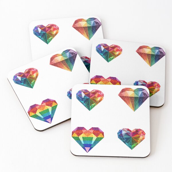 Item preview, Mini Rainbow pride Diamonds sticker pack designed and sold by MendaciousMina.
