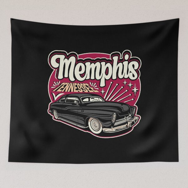 Aperçu de l'œuvre Memphis Rockabilly Party Années 50 Sock Hop Dance Vintage Rock N Roll créée et vendue par MemphisCenter.