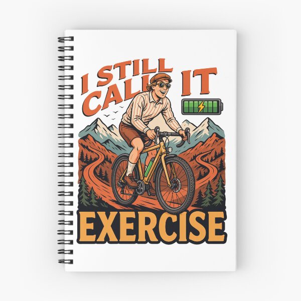 Item preview, I Still Call It Exercise Funny E-Bike Design | Electric Bike Rider Cycling Humor designed and sold by ArcticFoxStudio.