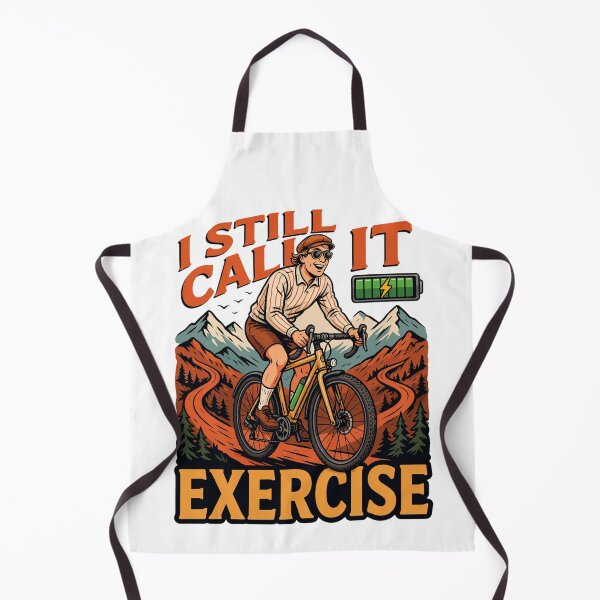 Item preview, I Still Call It Exercise Funny E-Bike Design | Electric Bike Rider Cycling Humor designed and sold by ArcticFoxStudio.