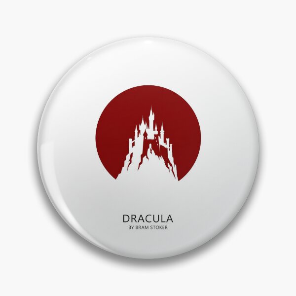 Item preview, Dracula by Bram Stoker Ultra Minimalist Red Moon Castle Silhouette designed and sold by Fenay Designs.