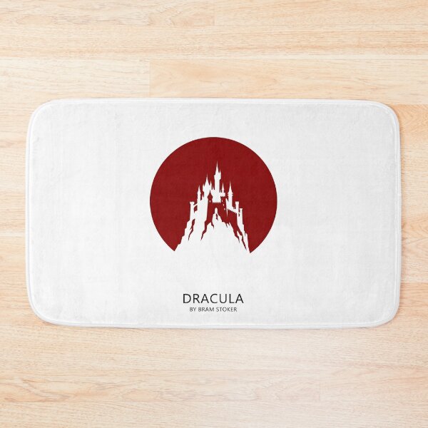 Item preview, Dracula by Bram Stoker Ultra Minimalist Red Moon Castle Silhouette designed and sold by Fenay Designs.