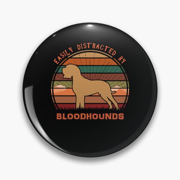 Item preview, Easily Distracted By Bloodhounds Dog Retro Sunset designed and sold by marke770.