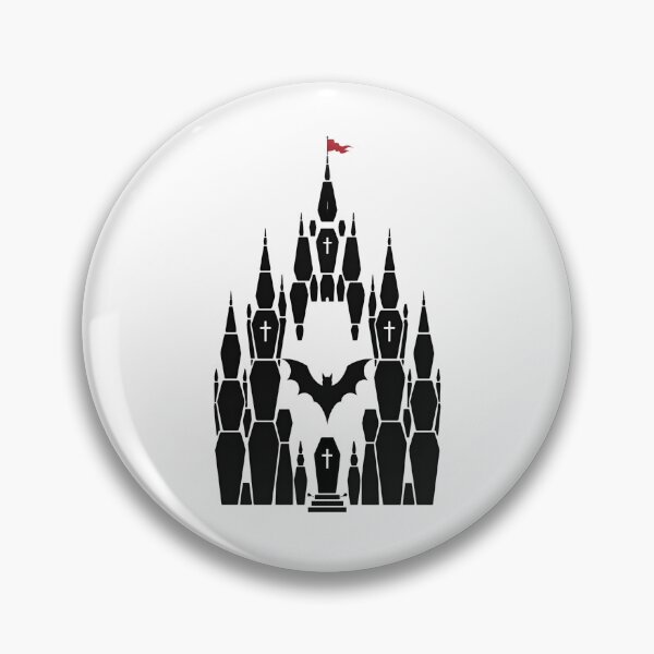 Item preview, Castle Dracula Coffin Silhouette Gothic Horror Art designed and sold by Fenay Designs.