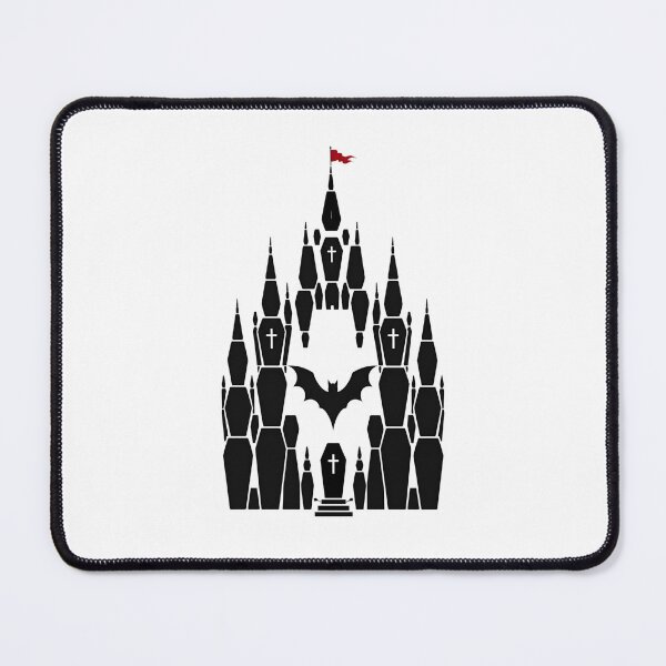 Item preview, Castle Dracula Coffin Silhouette Gothic Horror Art designed and sold by Fenay Designs.