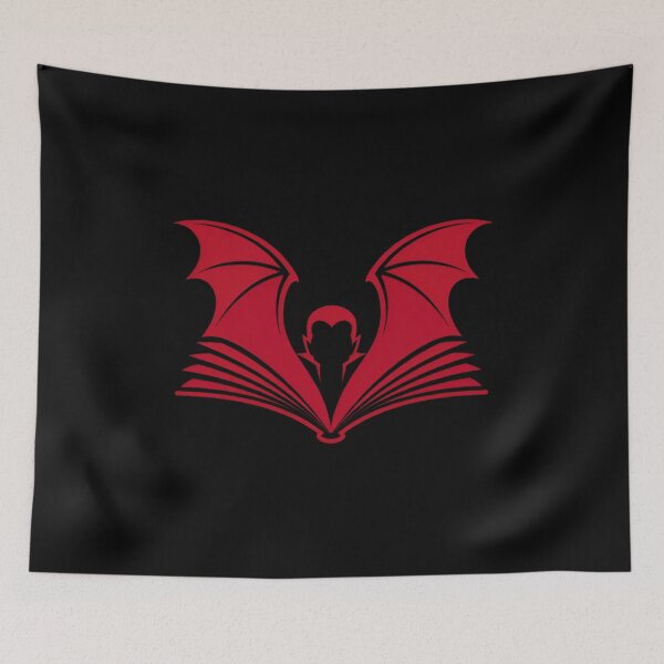 Item preview, Dracula Open Book Vampire Bat Wings Graphic Art designed and sold by Fenay Designs.
