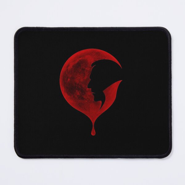 Item preview, Dracula Vampire Profile Red Moon Blood Drop Art designed and sold by Fenay Designs.